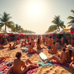 Nude Beach Adventure - Text-based game