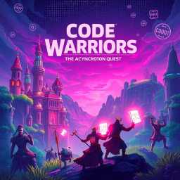 Code Warriors: The Asynchronous Quest - Text-based game