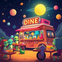 Galactic Diner - Text-based game