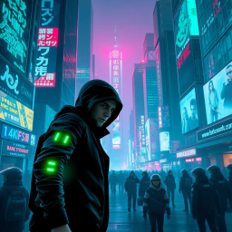 Neon Cybernetic Heist - Text-based game