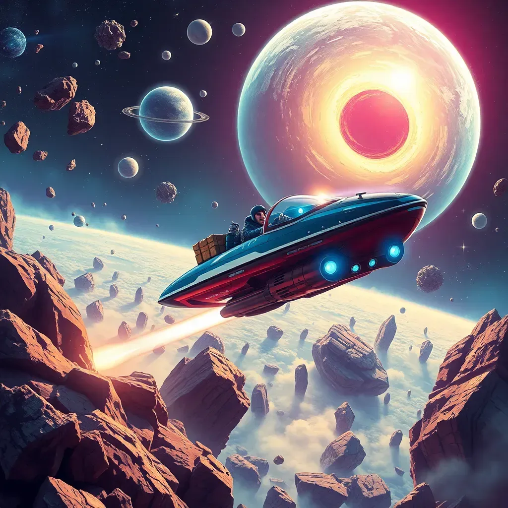 Cosmic Courier: Stellar Saucer