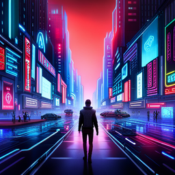 Neon Nights: Cyberpunk Infiltration - Text-based game