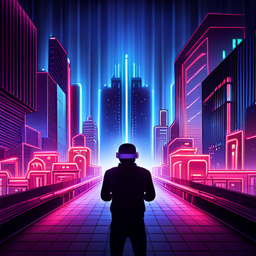 Neon Noir: The Cyber Chronicles - Text-based game