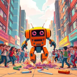 Robo-Rampage: DIY Disaster - Text-based game