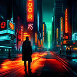 Neon Nights: Nocturnal Investigations - Text-based game