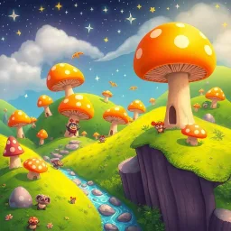 Super Mushroom Mayhem - Text-based game