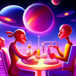 Cosmic Cafe: Alien Adventure - Text-based game