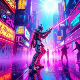 DiscoKnight: The Neon Odyssey - Text-based game