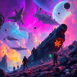 Galactic Salvage Squad - Text-based game