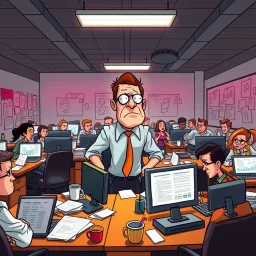 Corporate Chaos: Office Rebellion - Text-based game