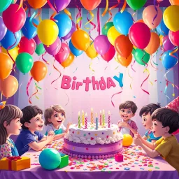 Birthday Bash Bonanza - Text-based game