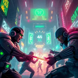 Byte Brawler: Cybernetic Arena - Text-based game