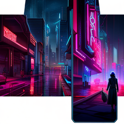 Neon Noir: Digital Descent - Text-based game