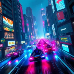 Neon Cybernetic Drift - Text-based game