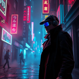 Neon Noir: Cyberpunk Detective - Text-based game