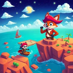 The Pixel Pirate - Text-based game