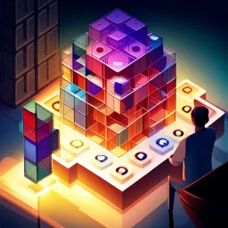 Spinning Math Cube - Text-based game