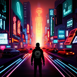 Cybernetic Mayhem: The Rise of the Digital Rebels - Text-based game