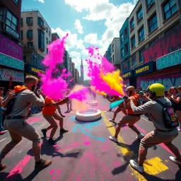Graffiti Showdown: Fan Frenzy