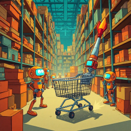 Robot Ruckus: Warehouse Woes - Text-based game