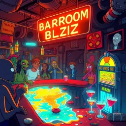 Starship Barroom Blitz - Text-based game