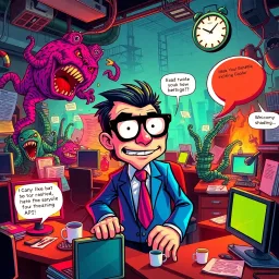 Workflow Warriors: The Code Crusade - Text-based game