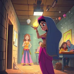 Genie in a High School - Text-based game