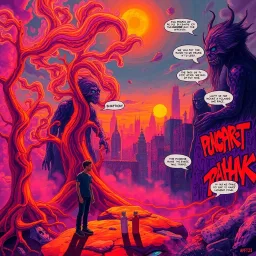 Panic After Puff - Text-based game