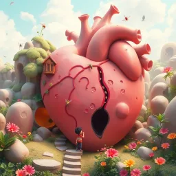 Giant Heart, Tiny Adventures - Text-based game