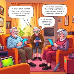 Elderly Odyssey: Tech for Tots - Text-based game