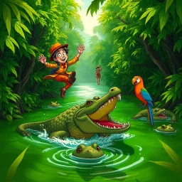 Crocodile Jumpers - Text-based game
