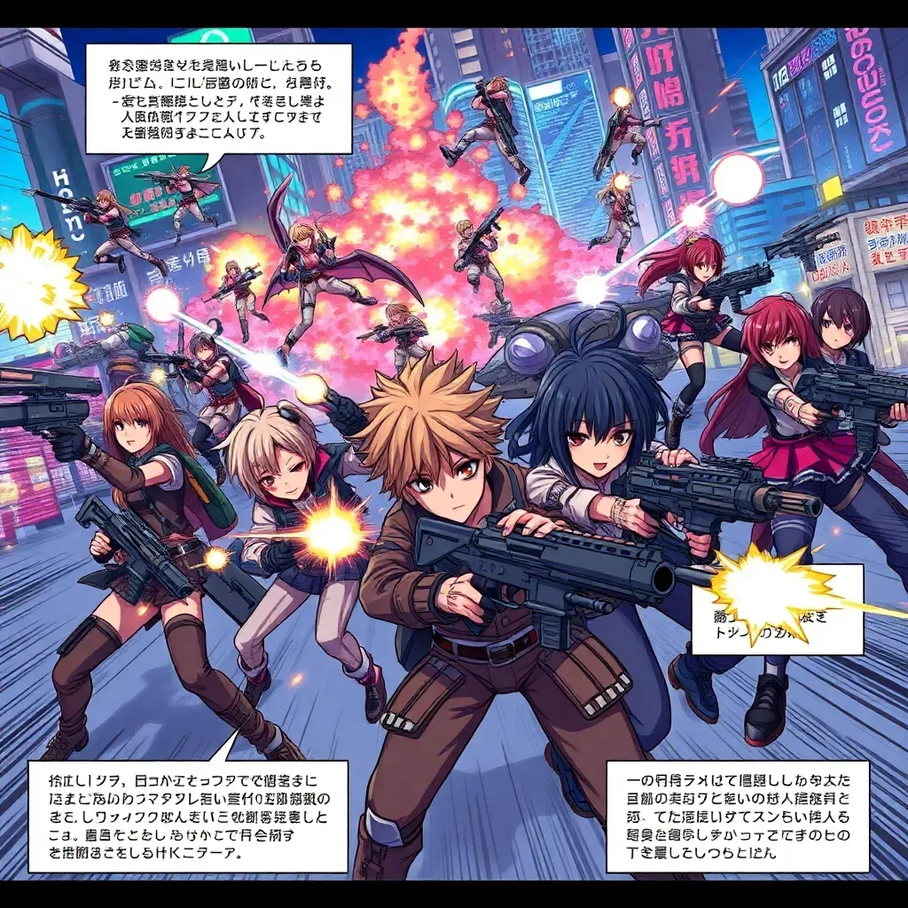 Anime Gunfire: Battle Royale