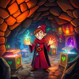 Loot Wizards: The Dungeon Run - Text-based game