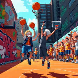 Basket Brawlers: Hoops and Hilarity - Text-based game