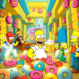 Homer's Gluttonous Maze - Text-based game