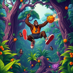 LeBron Kong: Dunk in the Jungle - Text-based game