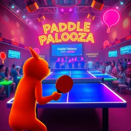 Paddle Palooza: Neon Duel - Text-based game