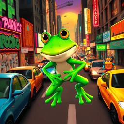 Frogger Fiasco: Croak and Dagger - Text-based game