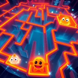 Pac-Man: Quantum Feast - Text-based game