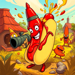 Weiner Slayer: The Hot Dog Chronicles - Text-based game