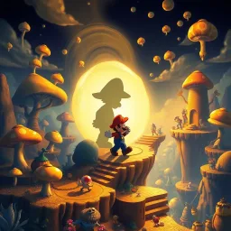 Mario's Shadow Adventure - Text-based game