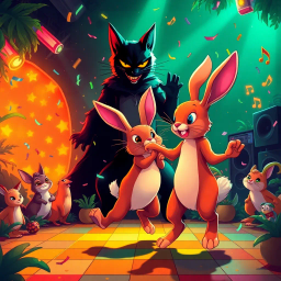 Bunny Boogie Showdown - Text-based game