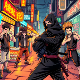 Ninja vs. Chads: The Ultimate Showdown - Text-based game