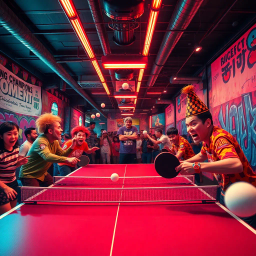 Ping Pong Pandemonium: Rally of the Reckless - Text-based game