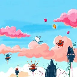Doodle Skydive - Text-based game