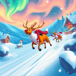 Reindeer Rush: The Polar Circuit - Text-based game