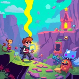 Dave's Pixel Quest: Princess Runaway - Text-based game