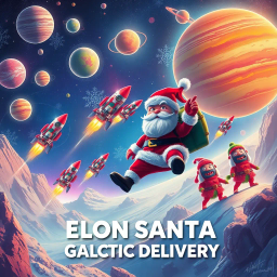 Elon Santa: Galactic Delivery - Text-based game