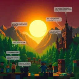 Creeper Chronicles: Dawn of Blocktopia - Text-based game
