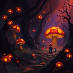 Mushroom Mayhem: A Dark Twist - Text-based game